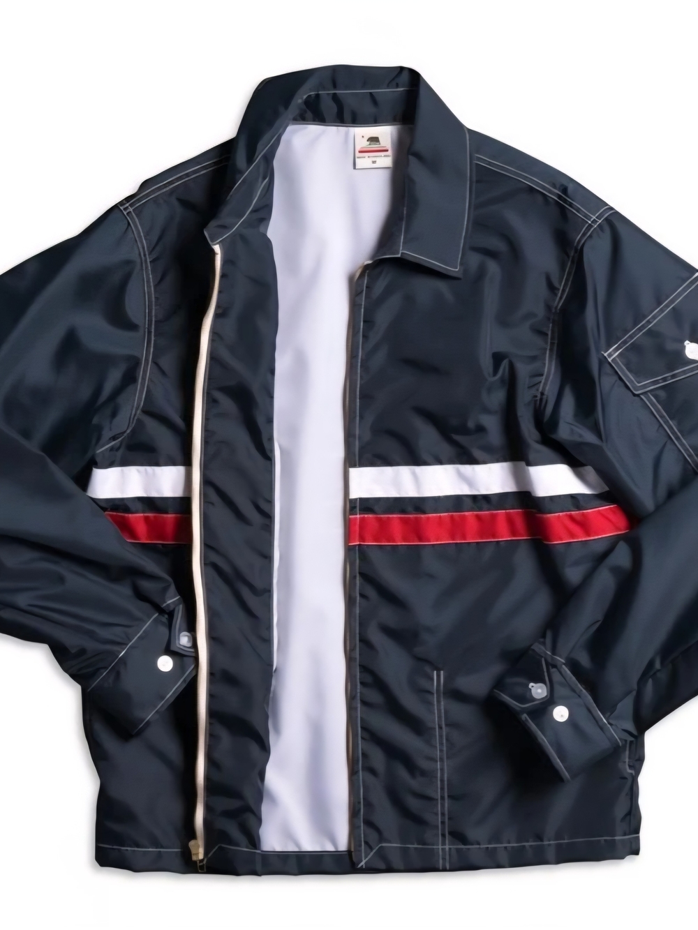 Birdwell Britches Navy Striped Lightweight Women's Jacket - Picture 4 of 7